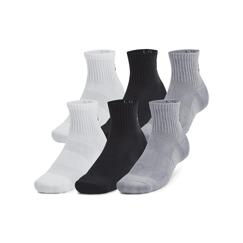 Under Armour Unisex-Adult Training Cotton Quarter Socks 6 Pack