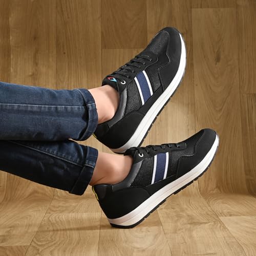 Image of Cruiser Mens Running Shoes|Everyday Sneakers with Effortless Vibes|Casual Breathable Walking Shoes|Sport Athletic Sneakers|Gym Comfortable Lightweight Shoes (Pace-1)