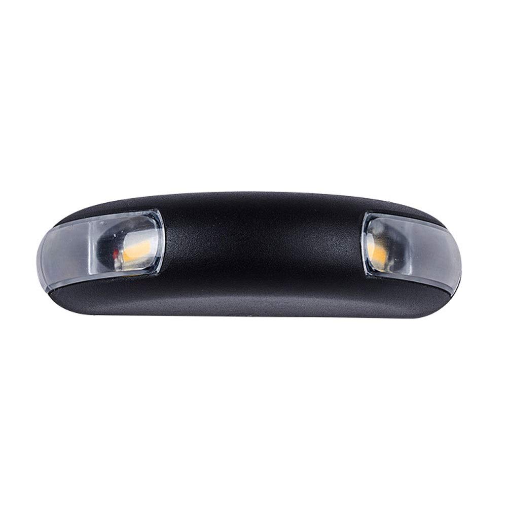 Lampe murale extérieure noire mate IP65 au design étanche pour porche
