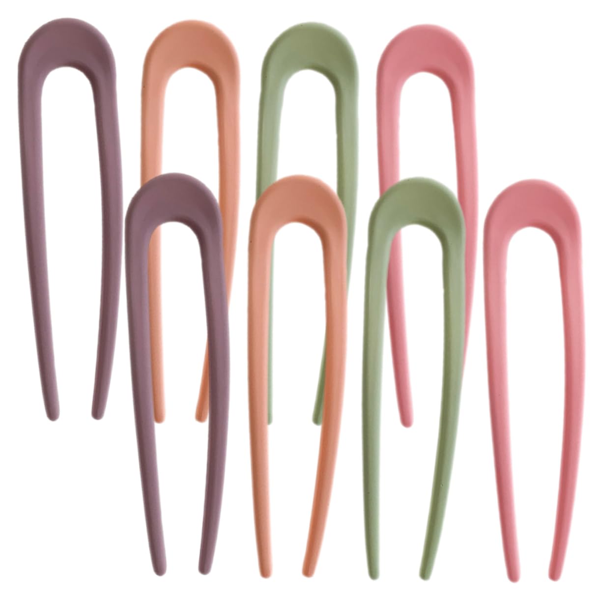 PartyKindom Chignon Pin Set 8 Pack u Shaped Hair Forks Stylish Bun Hair Pins for Women