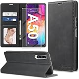 🏁 【Praktische Standfunktion】- Diese für Samsung Galaxy A50 Klapphülle kommt mit einem integrierten Stand, sodass Sie freihändig Fußballshows, kleine Videos, Filme, Fernsehserien, Romane oder Handy ansehen können, außerdem sorgt es für den optimalen Komfort und Blickwinkel.