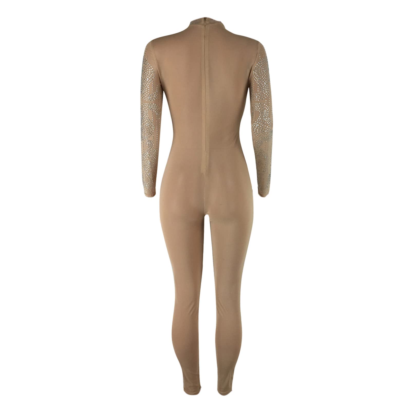 Conjunto de body de una pieza para mujer, ceñido, con lentejuelas, adornado con lentejuelas, mono sexy para el tiempo libre, chándal para entrenamiento, traje de cuerpo entero, bodycon para