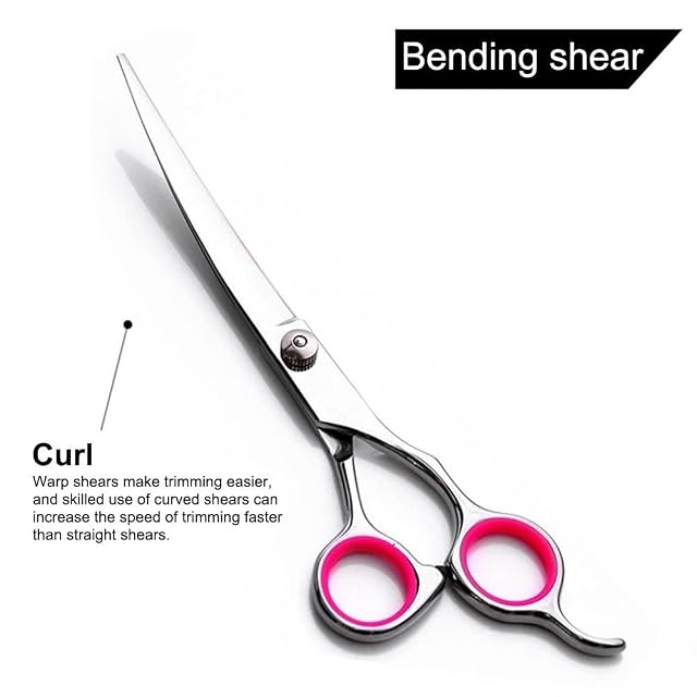Foto 2 de 7 de Tijeras para mascotas, tijeras para perros de 15,2 cm, tijeras de pelo de acero inoxidable