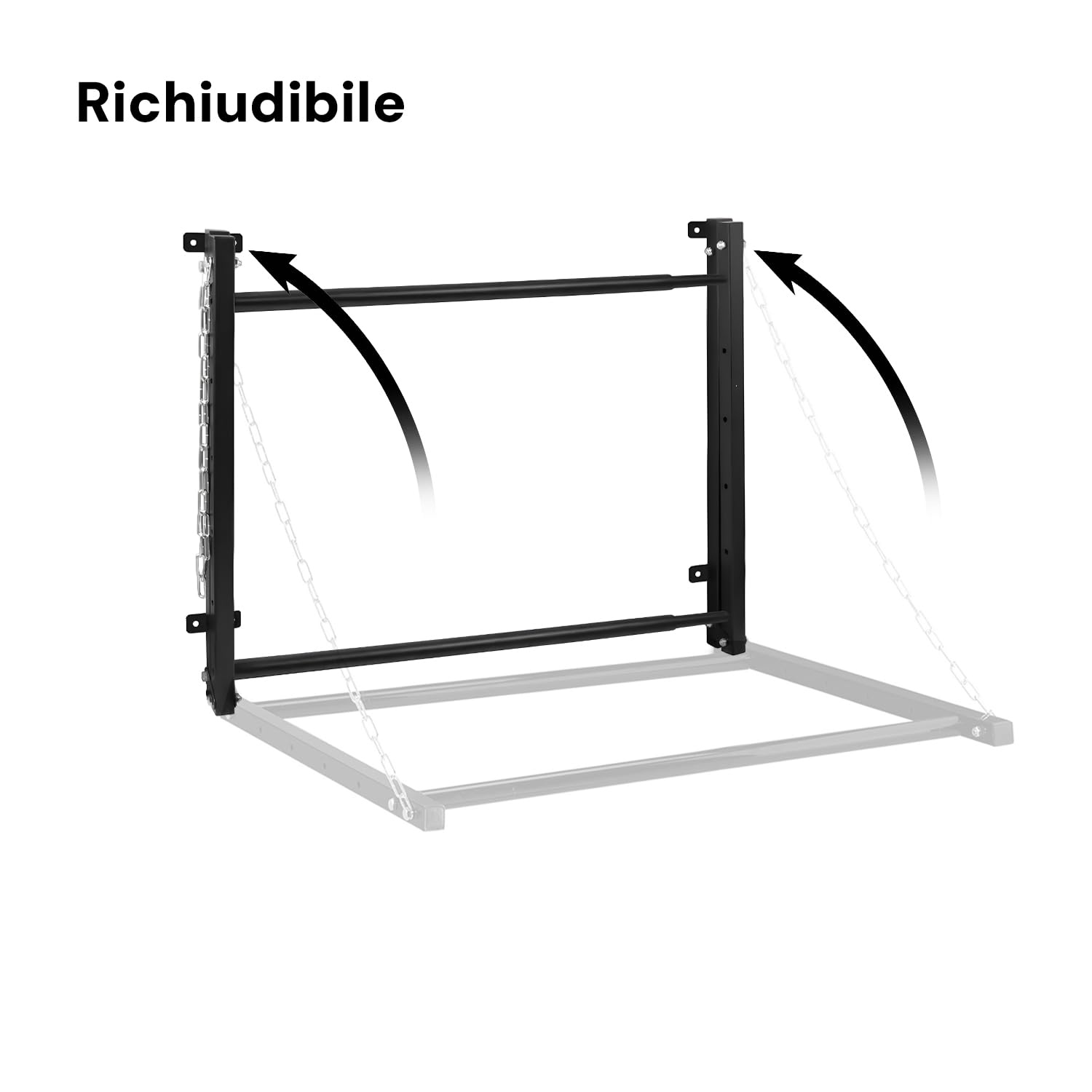 Avilia Mensola Porta Pneumatici Telescopica Salvaspazio da Parete 90x130cm - Ideale per Garage o Officine con una Robusta Struttura in Acciaio Sostiene Fino a 4 Pneumatici - Facile da Montare