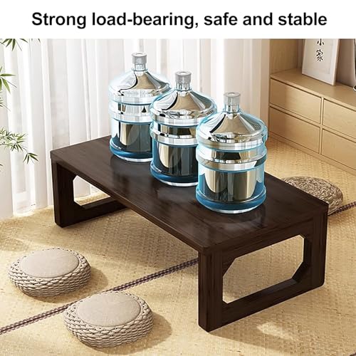 Table de chevet compacte pliable 60x40x28cm table de sol design japonais