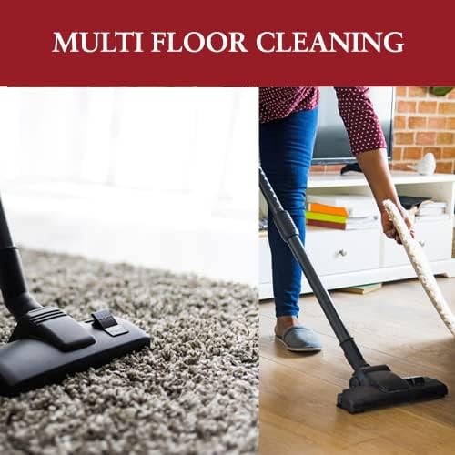 Vacuum cleaner cleaning both carpet and hard floor