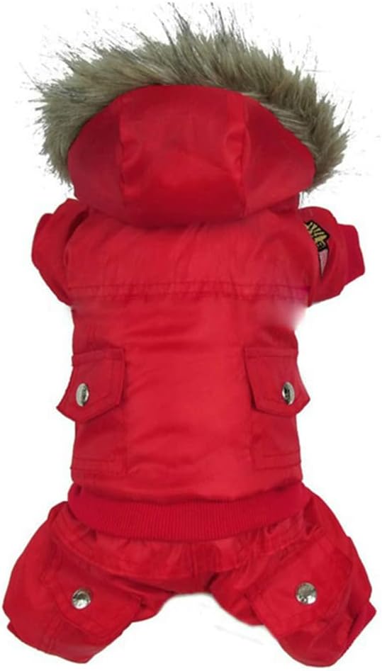 SMDARROY Winter Coat Vest Jackets Snowsuit Apparel Four-legged Air Force Clothing for Small Medium Large Dogs