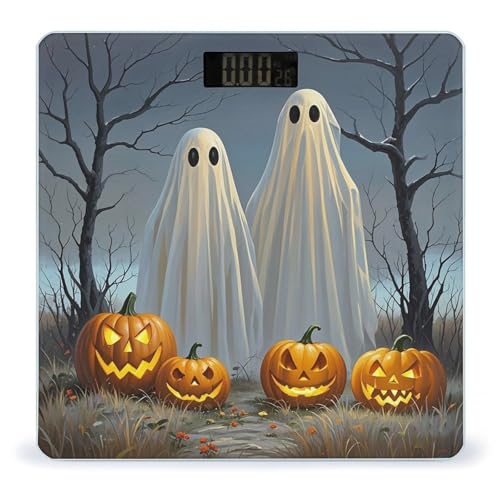 Báscula digital para baño con vidrio templado y pantalla LCD miniatura 1