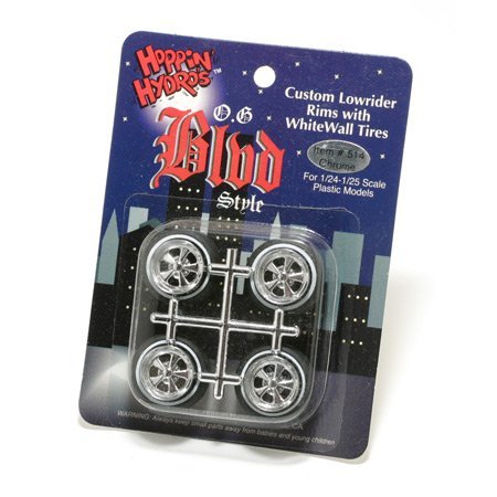 OG BLVD Rims CROME w/ Whitewall Tire