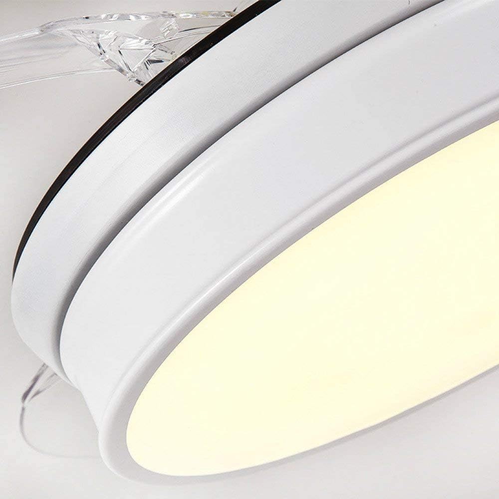 Lіmіtеd Stосk Lighting Groups 42 Retractable Reversible Ceiling Fans with LED Light Remote Control 4 Invisible Clear ABS Blades Livingroom Fan Chandelier Indoor Ceiling Light Kits with Fans(White-02) Blасk Frіdау - 50% оƒƒ Lighting Groups 42 Retractable Reversible Ceiling Fans with LED Light Remote Control 4 Invisible Clear ABS Blades Livingroom Fan Chandelier Indoor Ceiling Light Kits with Fans(White-02)