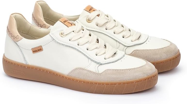 PIKOLINOS Sneakers Leather Lanzarote for Woman Off-White - Image 3
