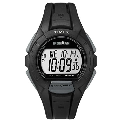 Timex Men's Ironman Triathlon Essential 10 40mm Watch – Black Case Black Resin Strap