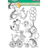 Stempel verpackt auf einem schwarzen Kunststoff-Indexbogen