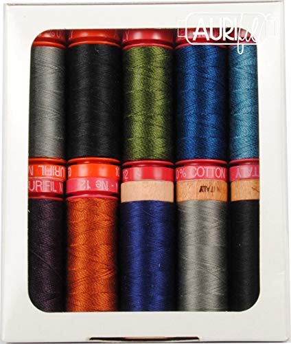 Hilo Aurifil Dark Mix Kit 10 Bobinas Pequeñas miniatura 2