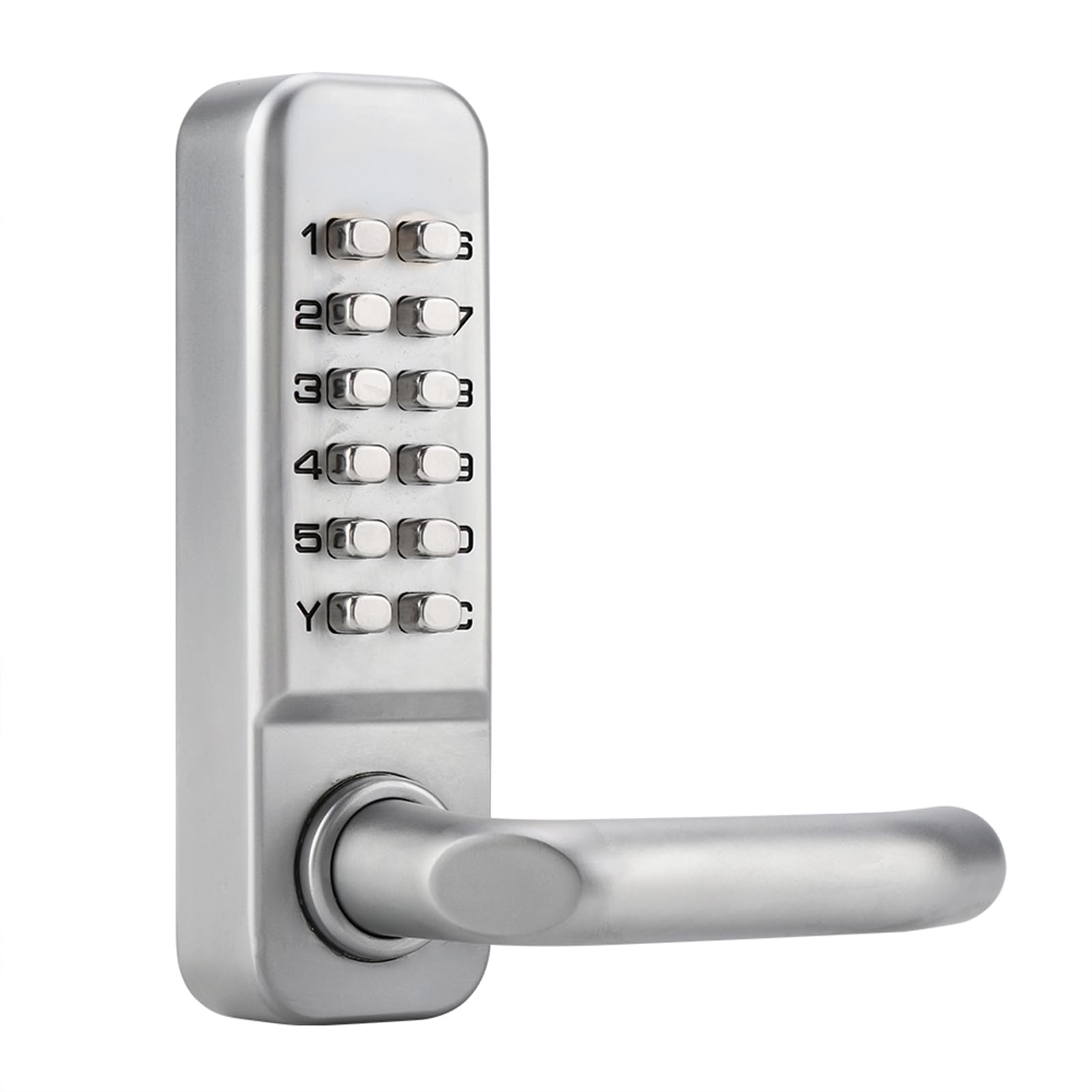Generic Zamek Szyfrowy Mocny i Wytrzymały Zamek Szyfrowy z Hasłem do Drzwi Biurowych, 1–11 Cyfr do Drzwi Drewnianych o Grubości 30–60 Mm