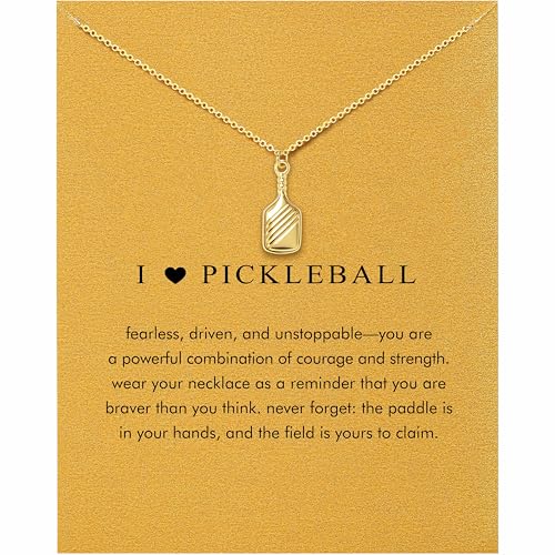 OBSUN Pickleball Gifts for Women Pickleball Necklace as Pickle Ball Sport Lovers Gift Coach Fans
