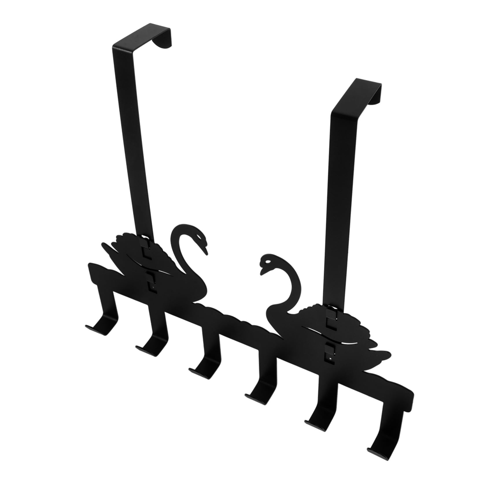 FUNOMOCYA The Door 6-Hook Rack Space-Saving Coat Hooks for Doors Bedroom Bathroom Kitchen Modern Stylish Decorative Hanger