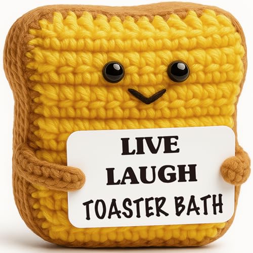 Frabaca Funny Dark Humor Gifts for Men Women Friends Coworkers - Cute Crochet Toast, Sarcastic...