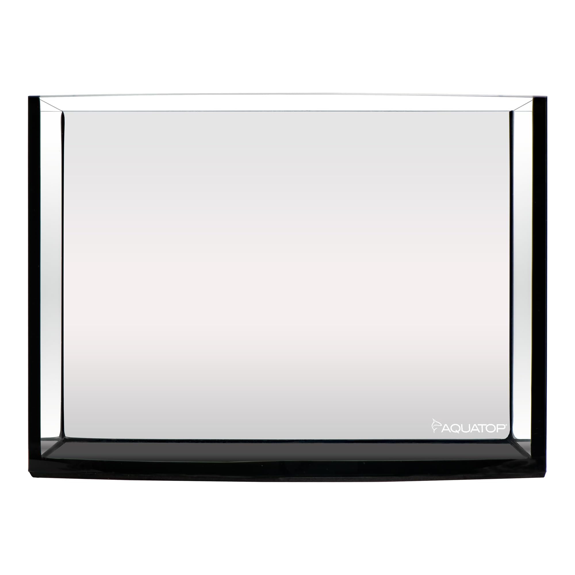 Aquatop EuroStyle ES-12 Aquarium Bowfront de 10 litres – Nano aquarium en verre semi-circulaire, sans danger pour l'eau douce et l'eau salée, aquariums de bureau, aquarium panoramique