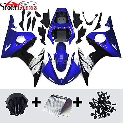 Sportfairings Motorcycle Blue Fairings Fit for Yamaha YZF600 R6 2003 2004 for R6S 06 07 08 09 ABS Plastic Fairing kit Bodykit - Blue