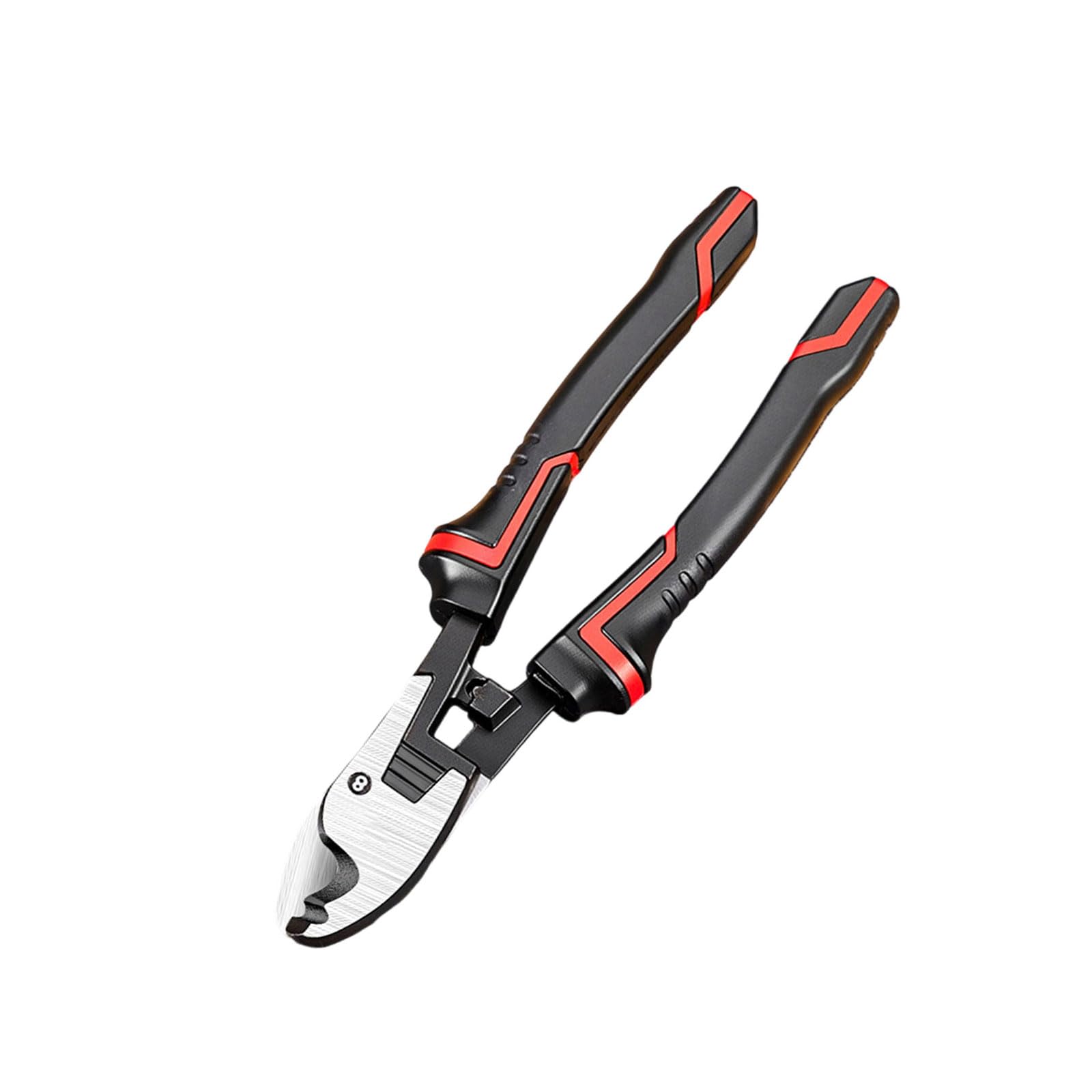 Rafgaldex 8 Inches Industrial Strength Electrician Wire Shear Stripping Cable Cutter Anti Fatigue Handle Thick Copper Aluminum Wire Ergonomic Cable Cutting Tool
