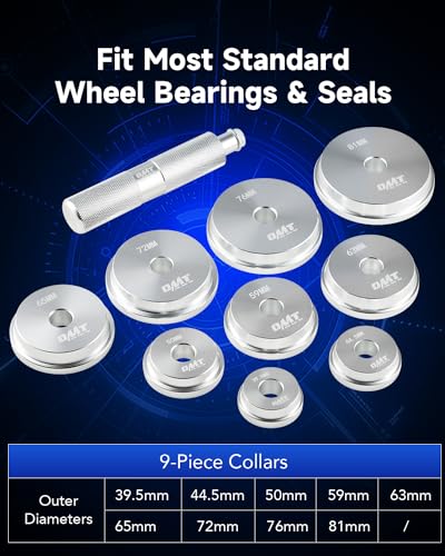 Orion Motor Tech Bearing Press Kit for Bearing Installation with Seal Installer and 9 Bearing Adapters