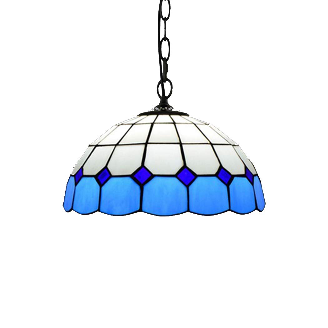 Suspension méditerranéenne en vitrail pour remplacer un éclairage froid par une lumière chaleureuse