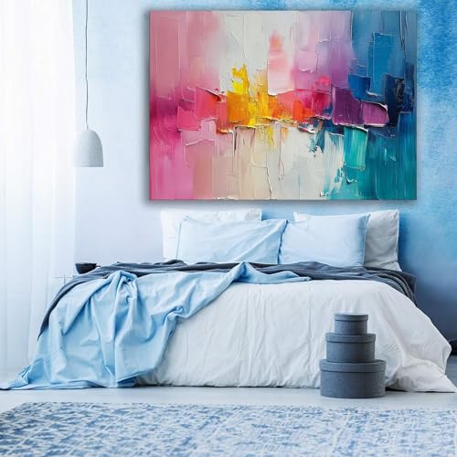 Peintures sur toile graffiti abstrait unique tableau salon chambre