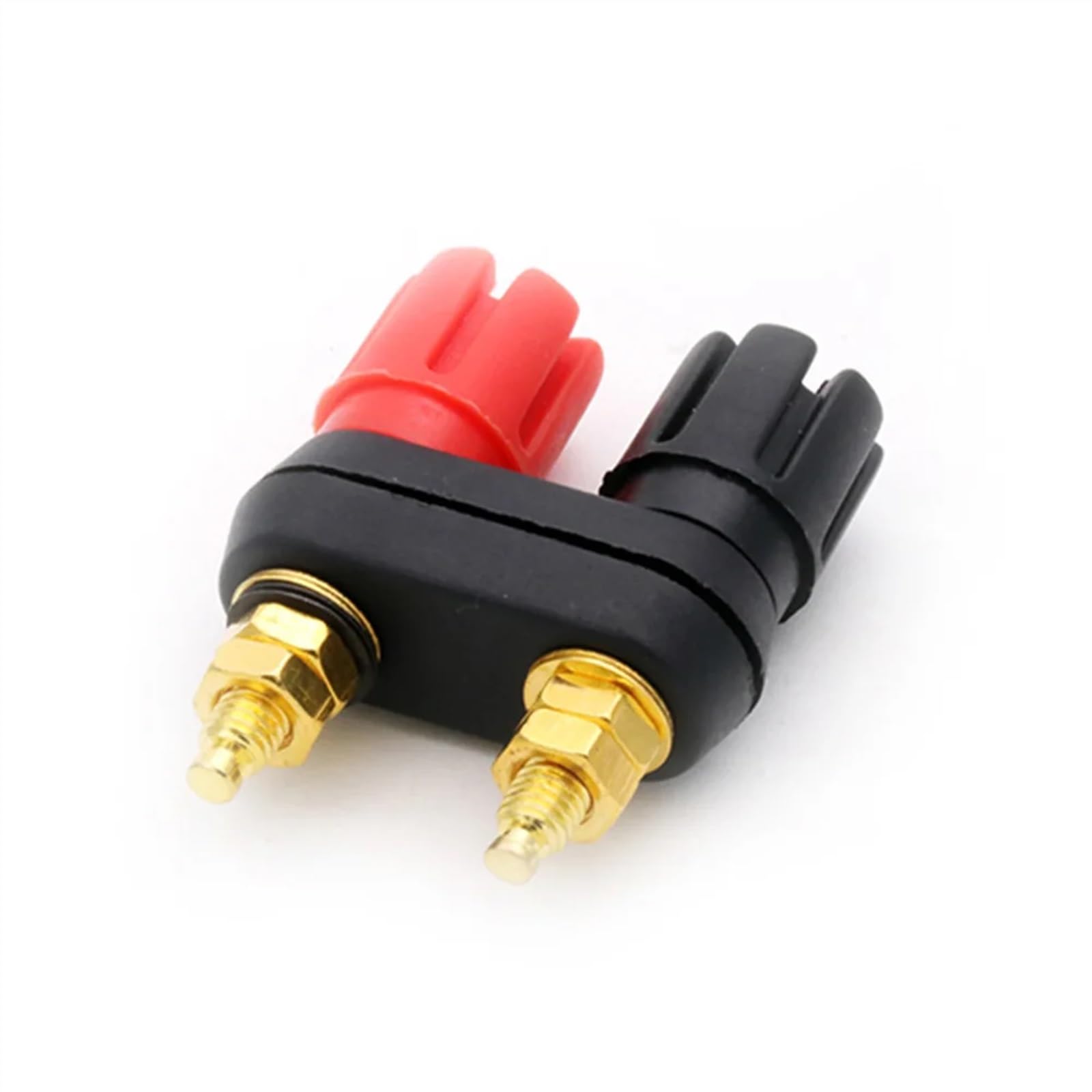 10 pièces fiches Banane Double Femelle Couple bornes Rouge Noir connecteur amplificateur Terminal Liaison Poste Banane Haut-Parleur Prise Jack