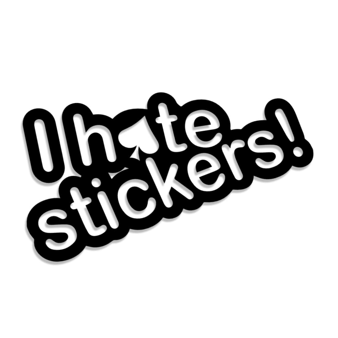 Decus Adesivo I Hate Sticker – Stile JDM OEM Per Auto – Pellicola Oracal Made In Germany, 13x9 Cm, Antigraffio E UV, Rimovibile