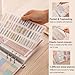 1pcs A5 Sticker storage Album,sticker organization Collecting Book Binder sleeves for planner stickers organizers collector recipe cards (3 different sized pockets)