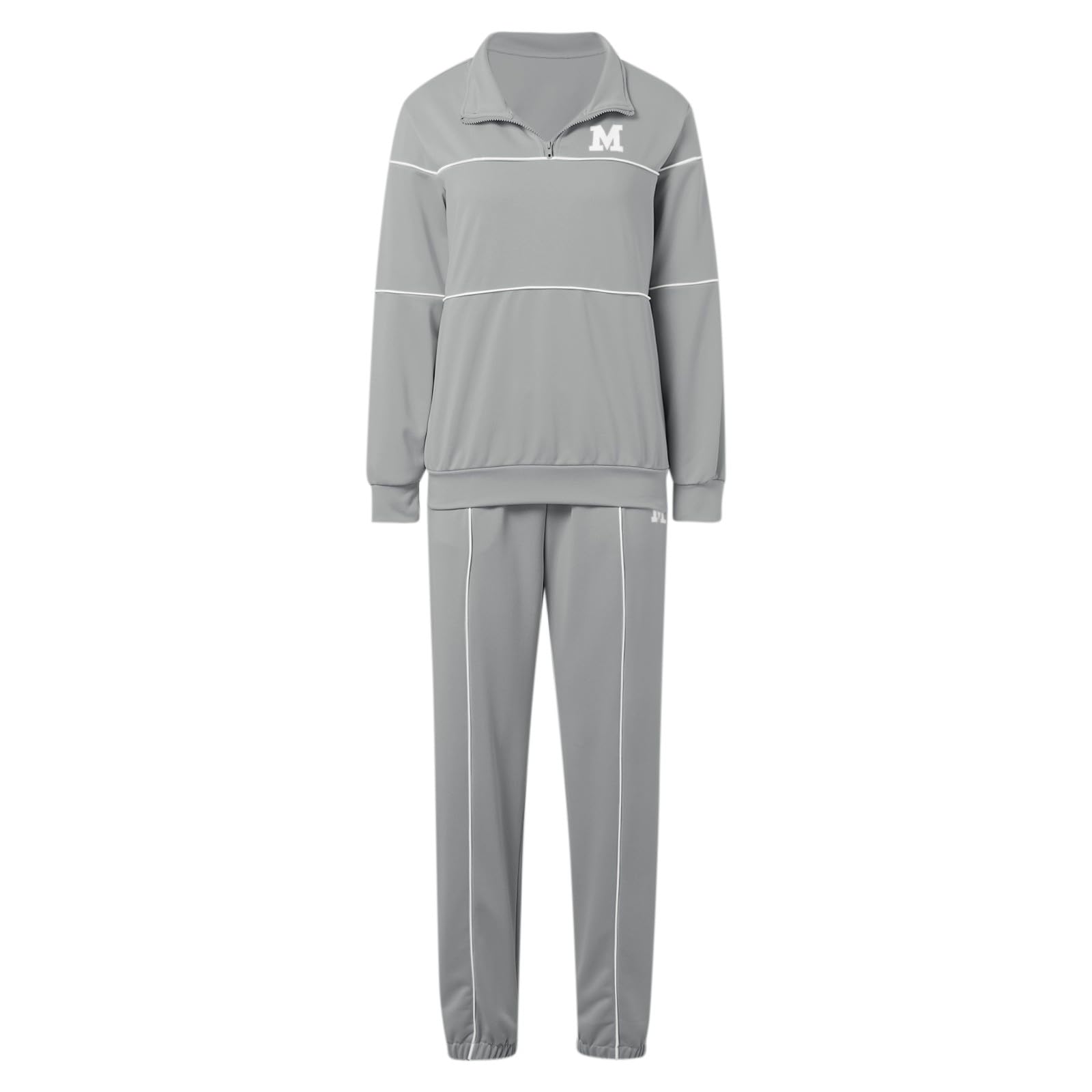 Damen Einfarbig Sport Freizeit Buchstaben Drucke Sweatshirt Zweiteiler Sets Für Winter