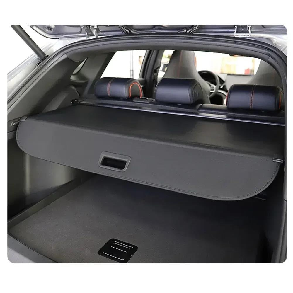Cubierta Carga Retráctil Cubierta Maletero Coche Para Volvo XC90 2016-2024 Cortina Retráctil Equipaje Refugio Partición Privacidad Almohadilla Carga Pantalla Retráctil Maletero(Cuero)