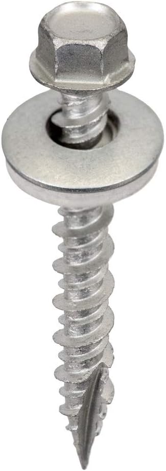 Acorn Metal-Wood Roofing Screws #9 x 1, Galvanized Steel, Bag of 250 Pieces