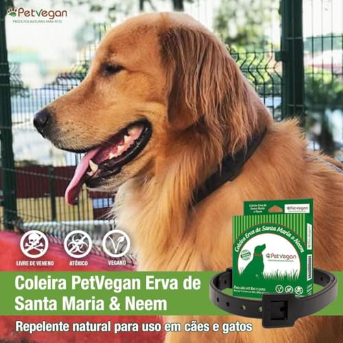 Coleira Repelente Antiparasitas PetVegan Cães acima de 15kg - 2 Unid.