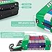 Accordion, 17 Keys Piano Accordion 8 Bass with Straps for Beginners Kids Student Educational Musical Instrument (Green)
