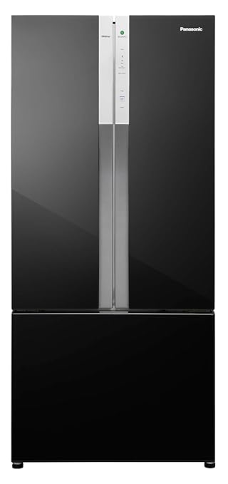 Panasonic Econavi 551 L 6-Stage Inverter Frost-Free Multi-Door Refrigerator (NR-CY550GKXZ, Black Glass, Powered by Artificial Intelligence)