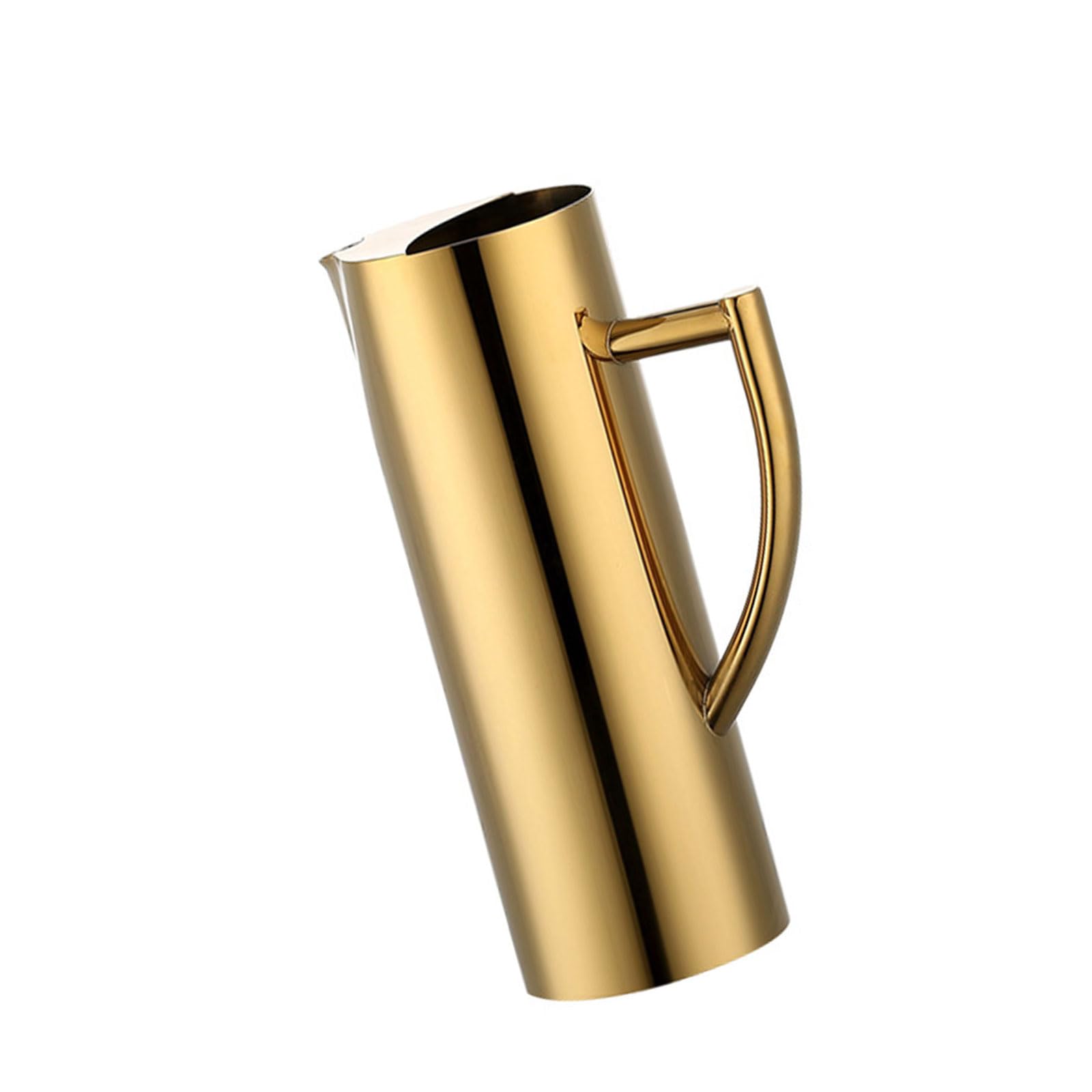 Tsophreniq Water Kettles Cold Kettles Juices Container Water Cup Stainless Steel Drinkware Bucket with Handle for Various Occasion D Handle Pouring