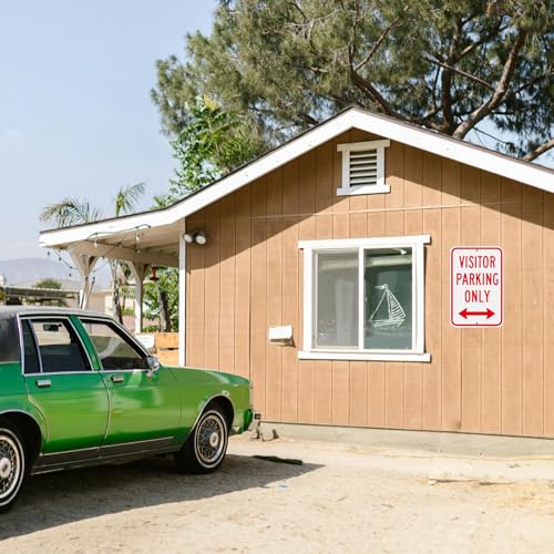 Panneau parking visiteurs extérieur résistant aux intempéries x2