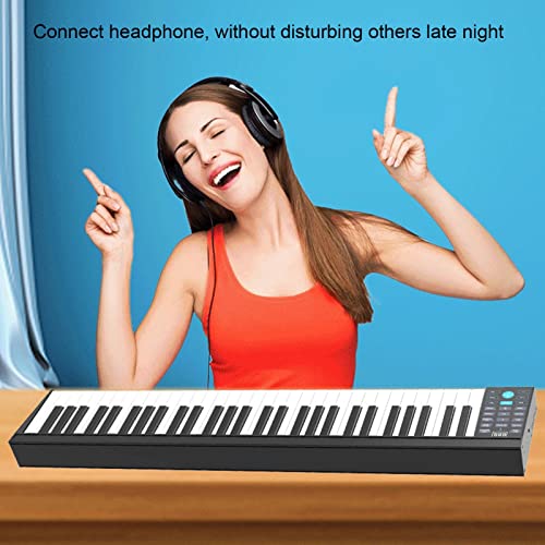 Piano à clavier 61 touches Piano numérique portable Double haut-parleurs intégrés Bluetooth MIDI Piano électronique avec pédale de sustain Idéal for les adultes, les enfants et les débutants - Les Beatles, Paul McCartney, John Lennon, RIngo Starr, George Harrison Piano à clavier 61 touches Piano numérique portable Double haut-parleurs intégrés Bluetooth MIDI Piano électronique avec pédale de sustain Idéal for les adultes, les enfants et les débutants – Image 3