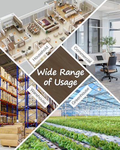 mifasol Humidifier Large Room Home Bedroom, 5.3Gal/20L Warm and Cool Mist Humidifiers, Quickly & Evenly Humidify Larger Areas,Dual Mist Nozzles and Atomizers, Plant/Commercial/Greenhouse/Office, Black