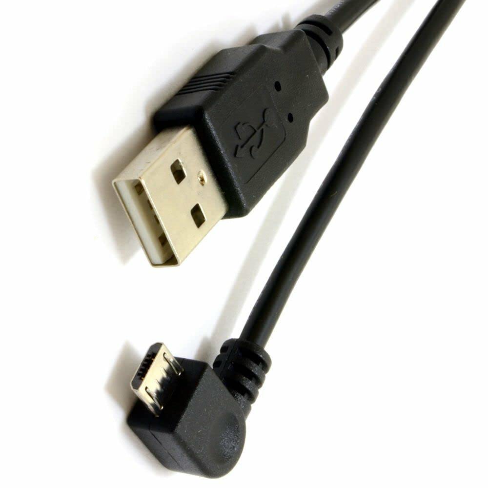 iSeventy9 2m 6ft Micro-USB Charge-and-Sync Cable - Right-Angle Micro-USB - M/M - Black