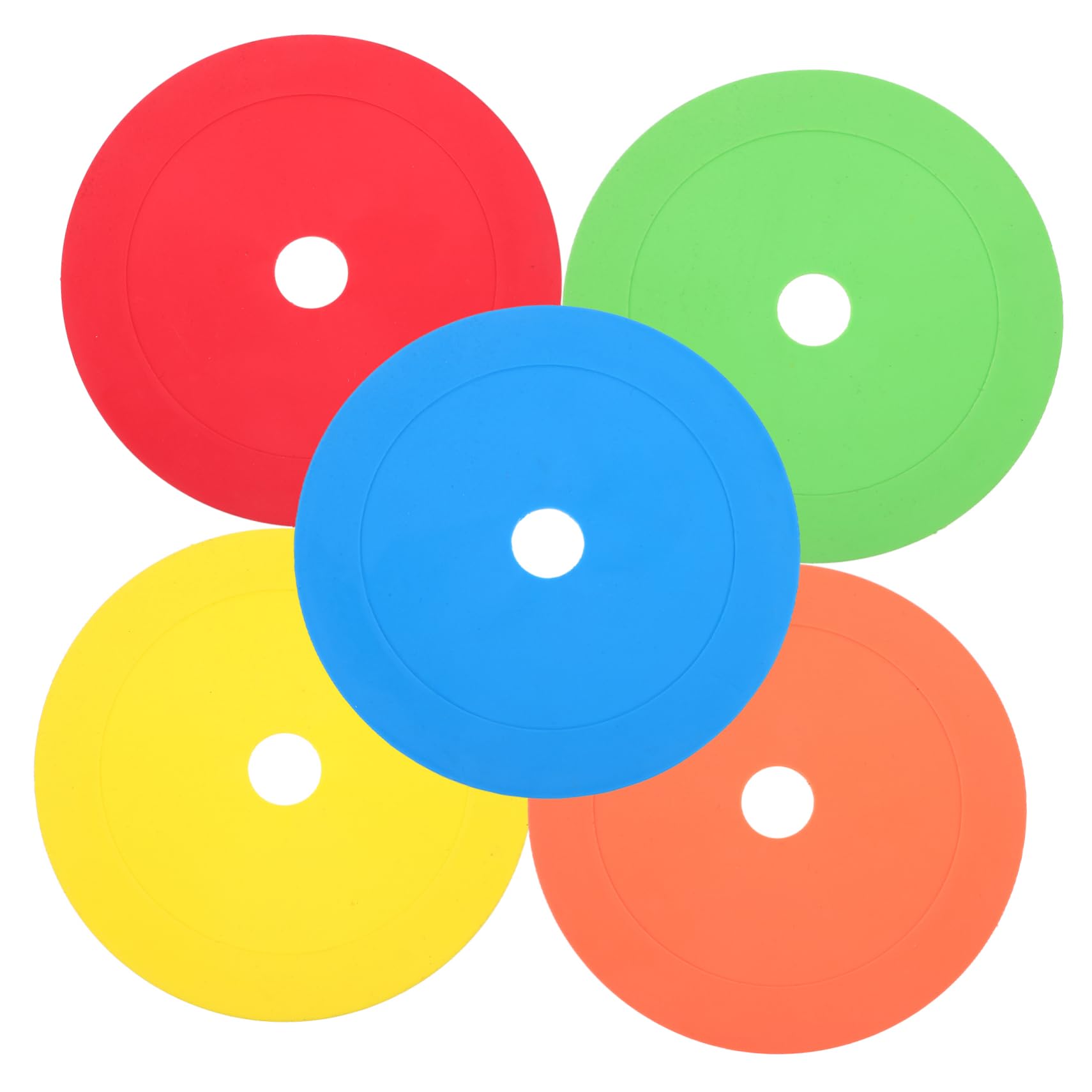 Toyvian 5pcs Soccer Training Markers Football Sign Pads TPE Material Sports Training Discs Versatile Exercise Tool
