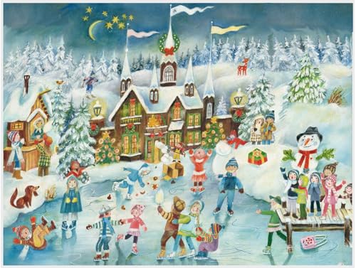 Adventskalender 'Eislauffreuden am Schloß': Papier Adventskalender