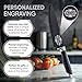 Shape28 Custom Engraved Black Knife with Artwork - Ultra Light, Razor-Sharp Blade Kitchen Knife - Personalized with Last Name