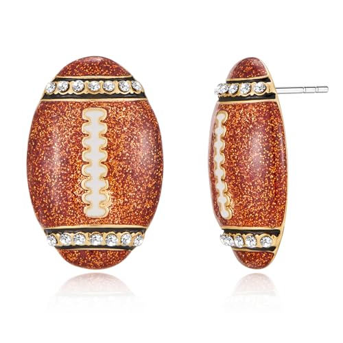 MUYAN Football Earrings for Women Rugby Earrings Fun Classic Sports Lover Jewelry