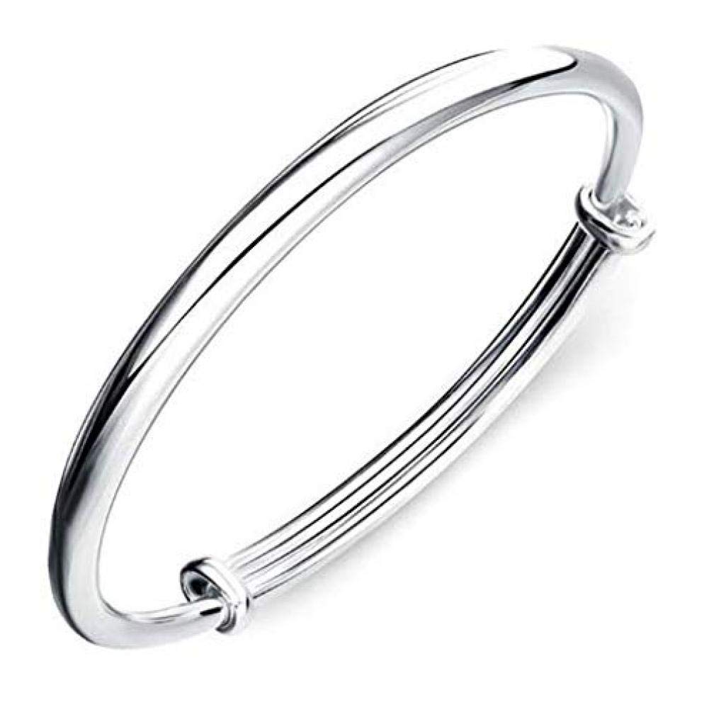 OulensySimple Style 925 Sterling Silver Bangle Women Gift Bracelets Bangles