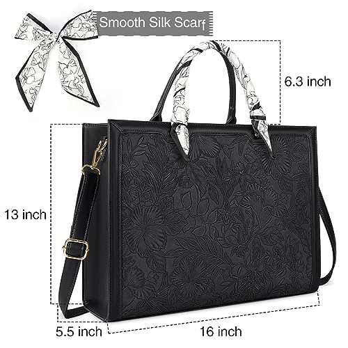 Maletín para Laptop de Mujer 15.6 Pulgadas Negro miniatura 5