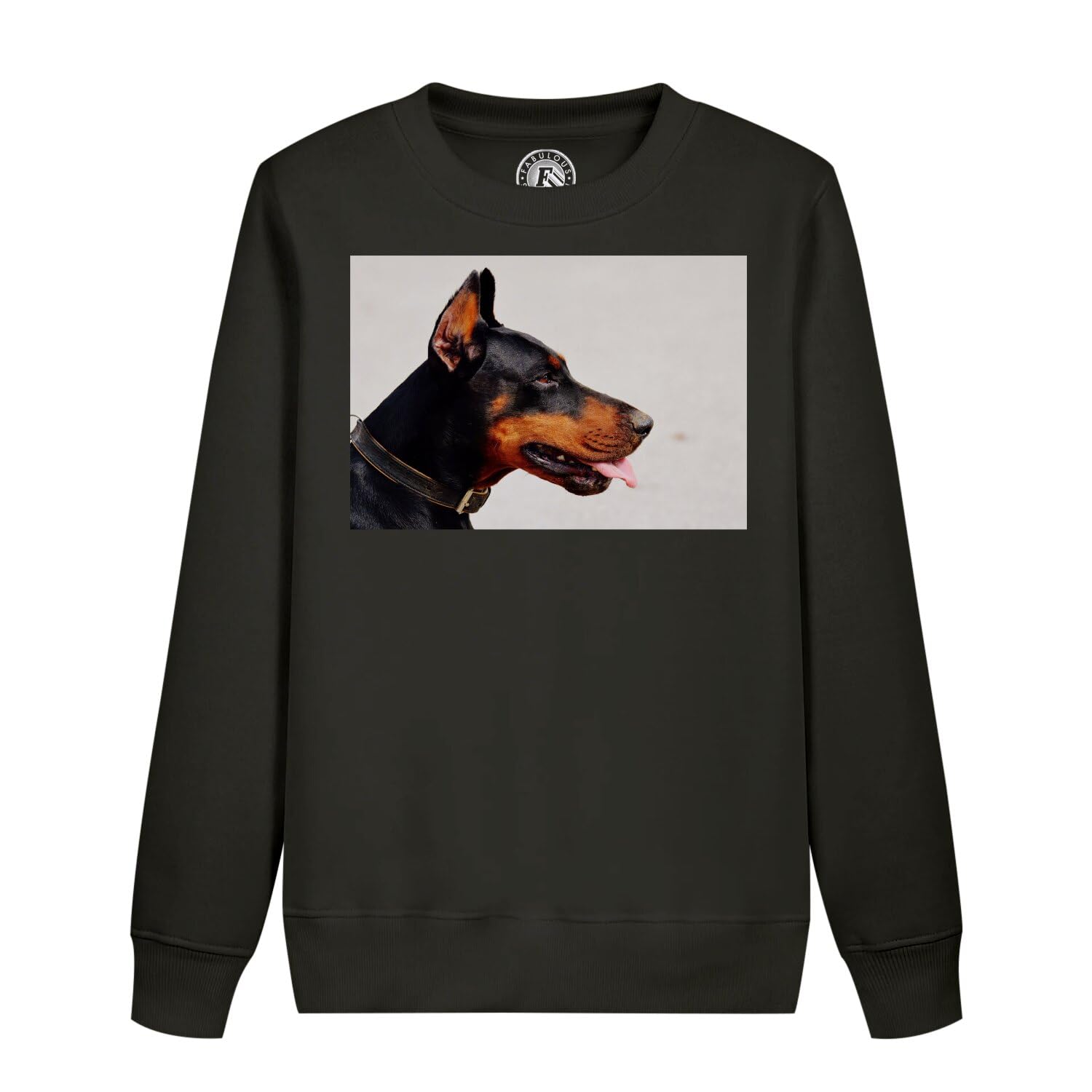 Sweatshirt enfant doberman gros chien pull chaud et resistant pour l ecole