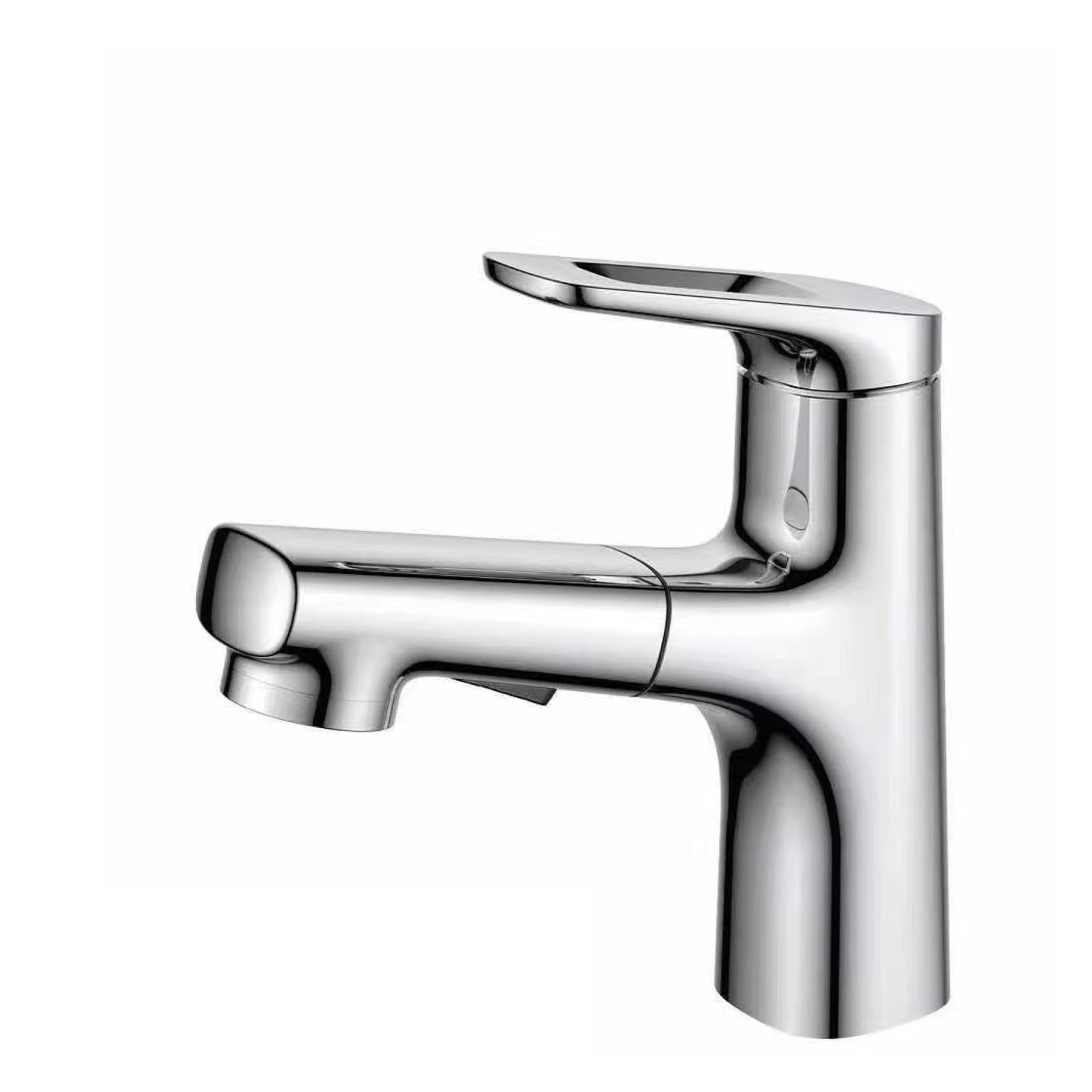 Robinet de salle de bain coulissant double fonction en laiton chrome
